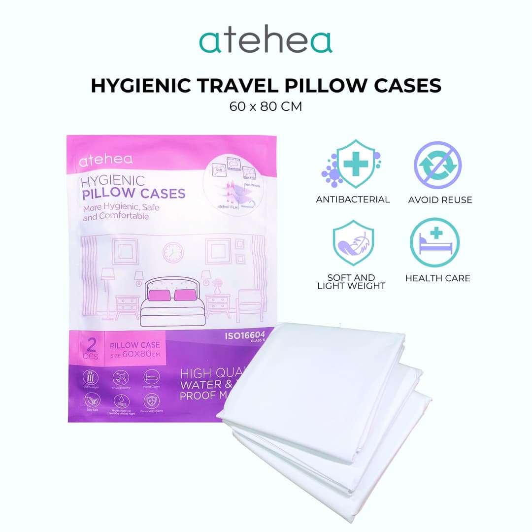 Atehea - Waterproof and Disposable Hygienic Pillow Cases